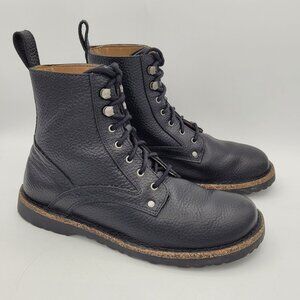 Birkenstock Bryson EU 39 E (Wide) Women's 8 - 8.5 Grained Natural Leather Black